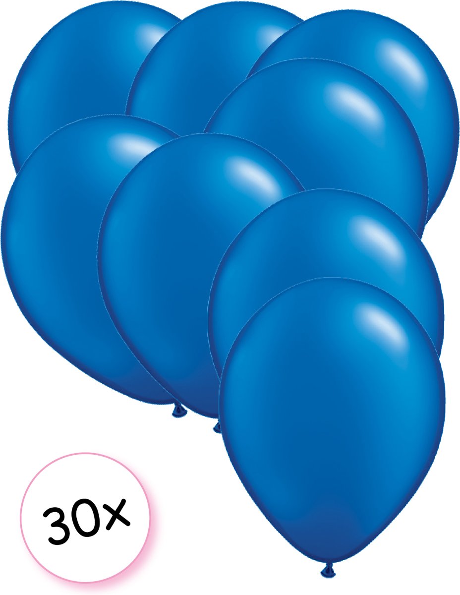 Ballonnen Blauw 30 stuks 27 cm